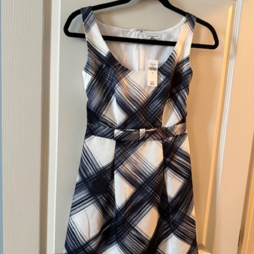 Banana Republic Black and white Plaid Dress - Size 0